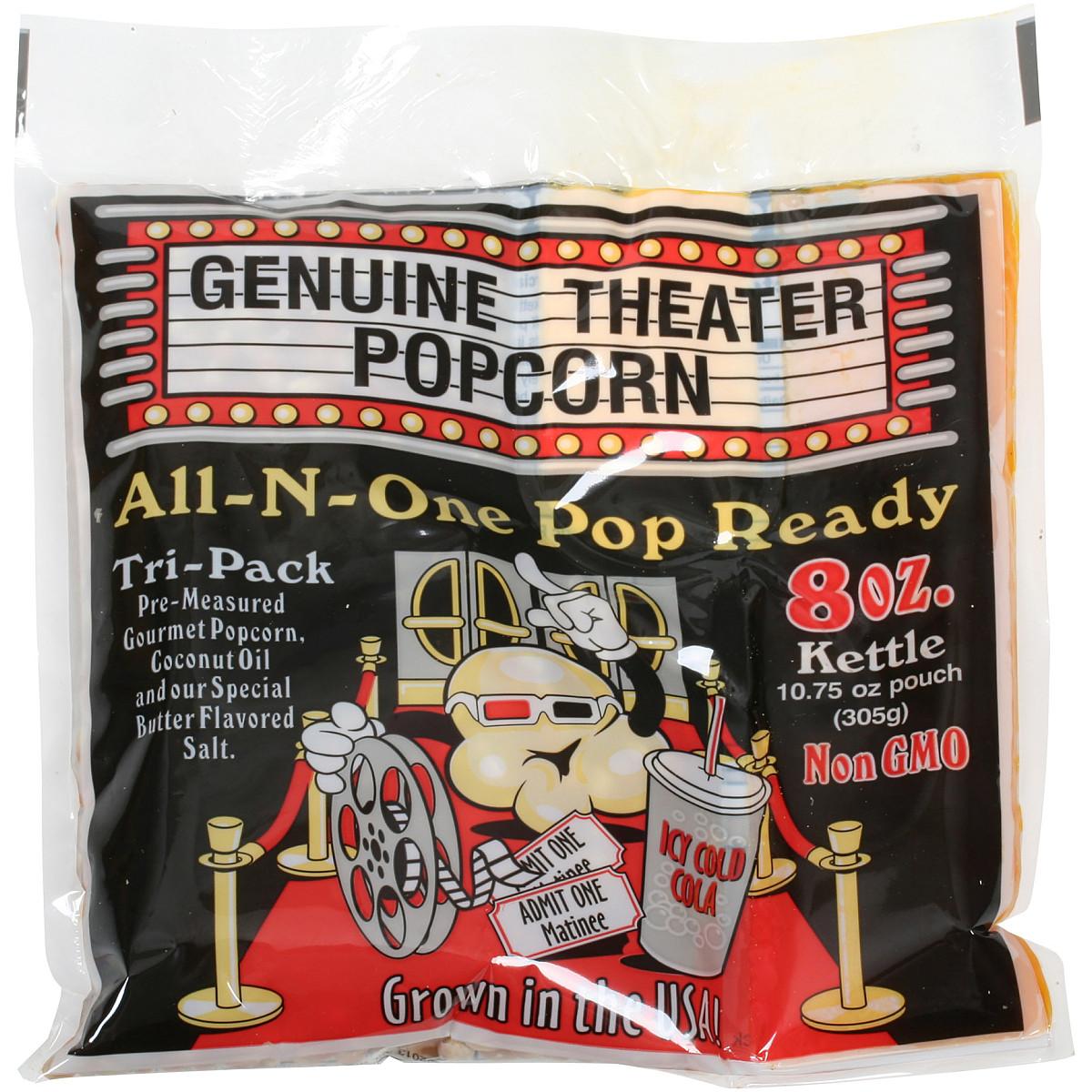 Kitchen Gourmet Popcorn Maker Superior Popcorn Gourmet Movie Theater Style 8 Ounce Portion Packs 12 Pack