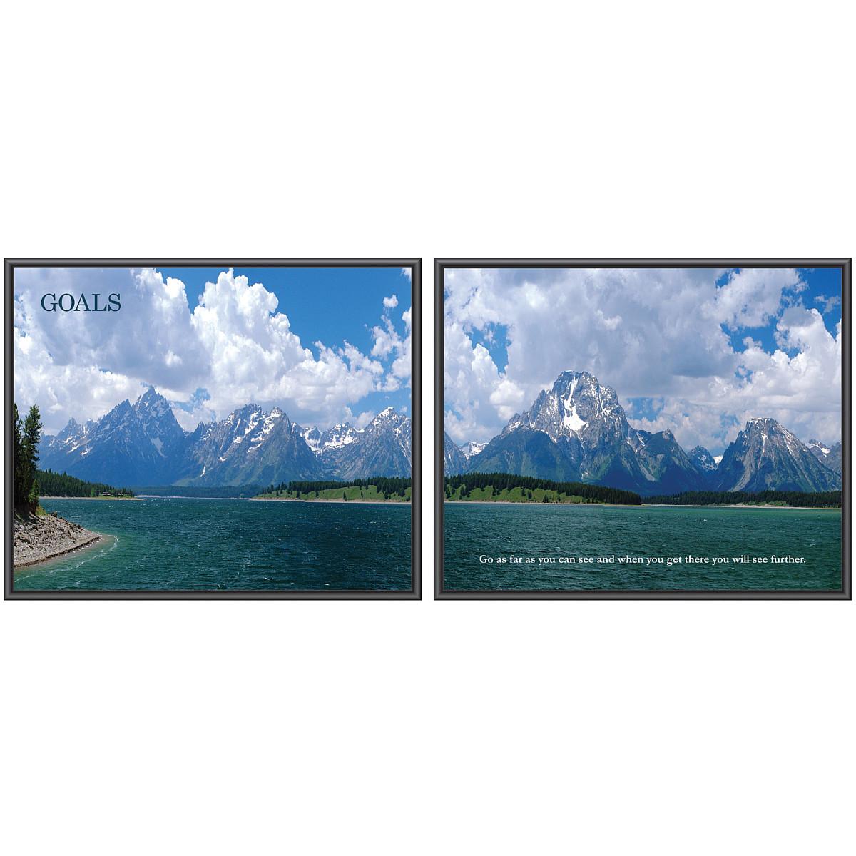 advantus panorama prints goals framed 30 x 24 2 pk