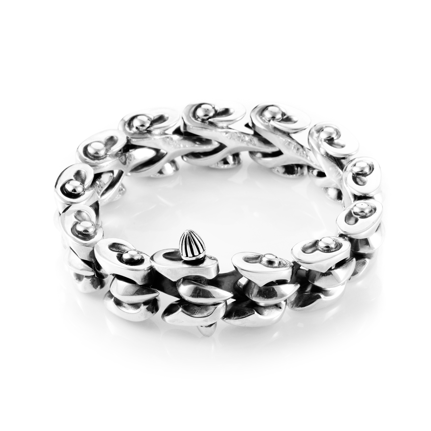 Stephen Webster Thorn Sterling Silver Rivet Men S Bracelet 3005113