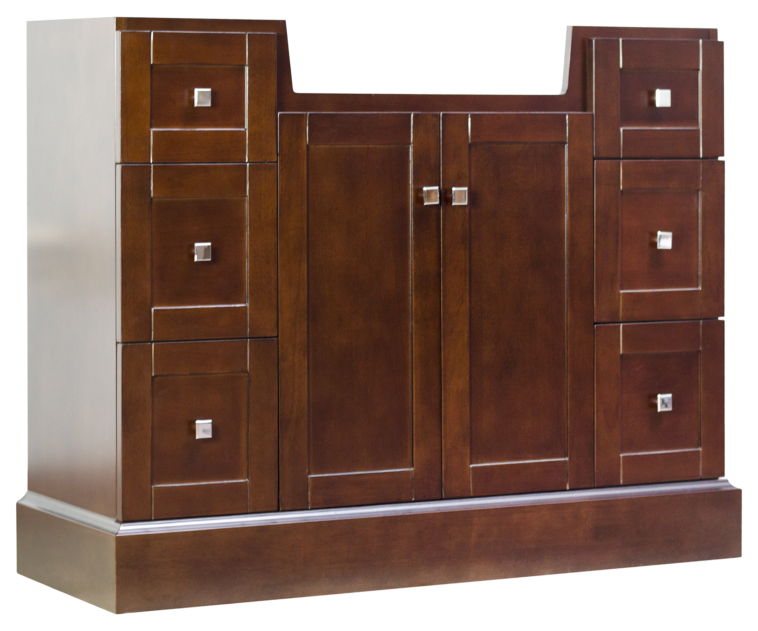 American Imaginations 40 25 In W X 13 75 D Modern Birch Wood American Imaginations 40 25 In W X 13 75 D Modern Birch Wood Veneer Vanity Base Only Cherry