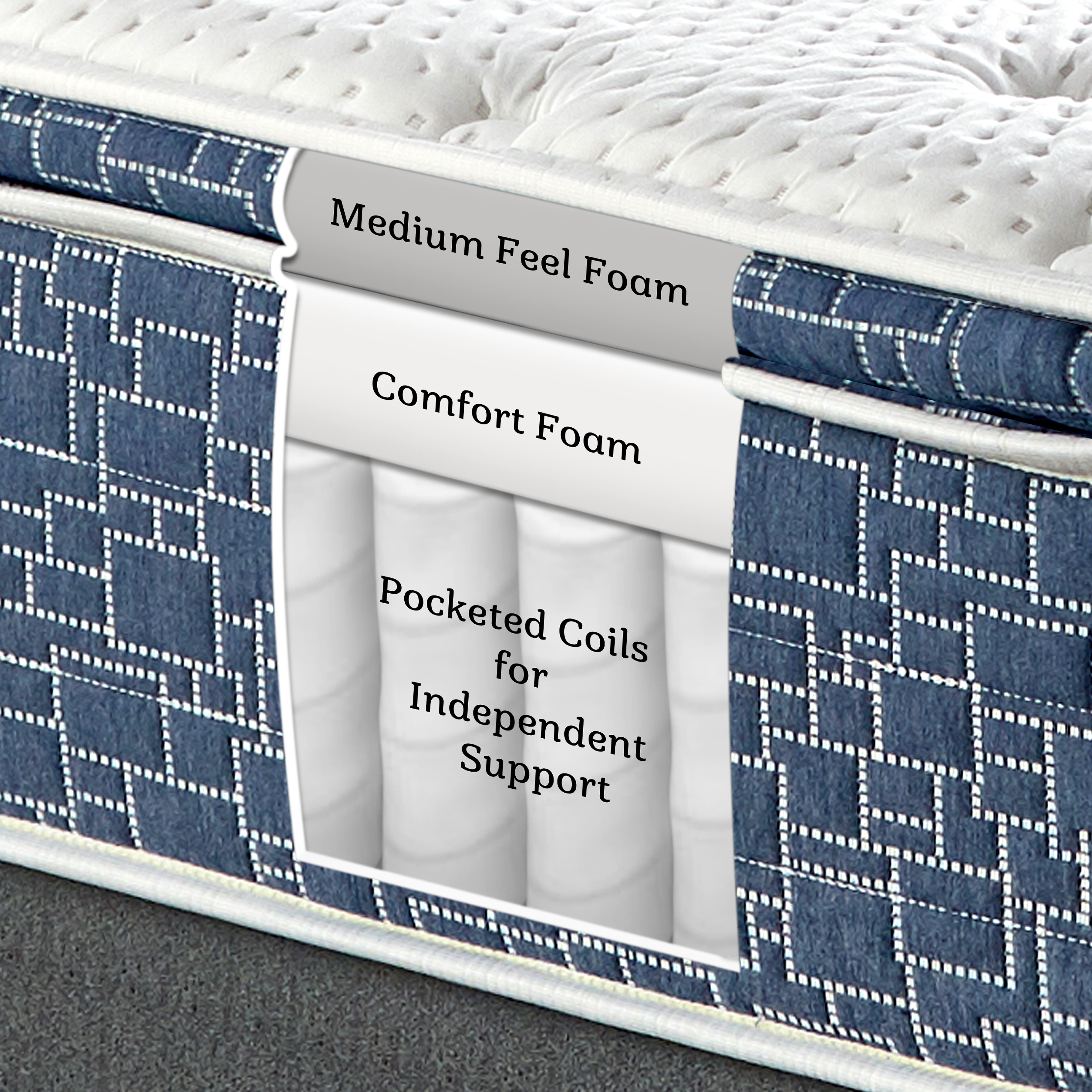 American Bedding 10 Inch Plush Pillow Top Hybrid Mattress, King