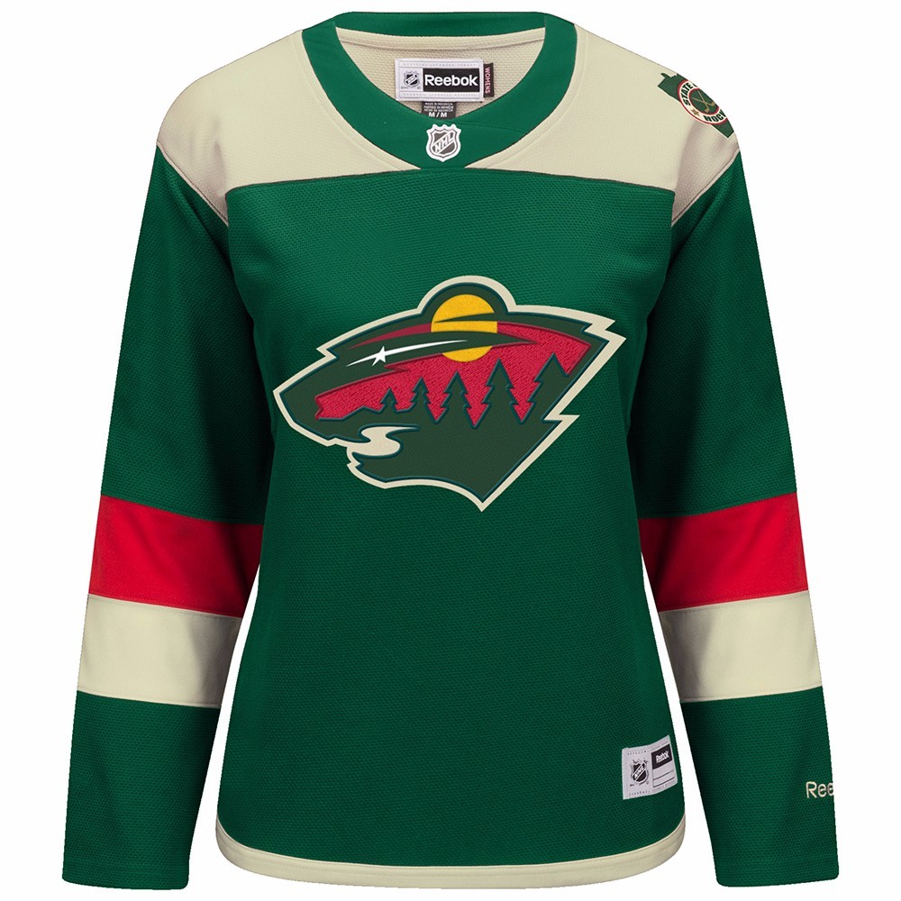 Minnesota Wild Gear Kmart Reebok Minnesota Wild Nhl Women S Green 2018 Stadium Series Official Premier Jersey