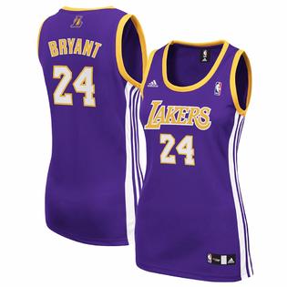 Adidas Kobe Bryant Los Angeles Lakers Nba Women Purple Official Away Road Replica Jersey