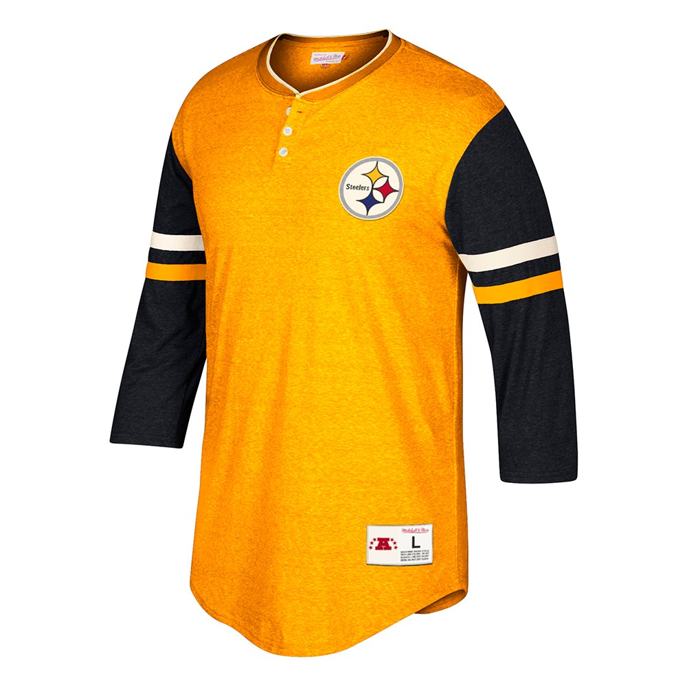 Pittsburgh Steelers Apparel Sears Mitc Ness Pittsburgh Steelers Nfl Gold Home Stretch Vintage 3