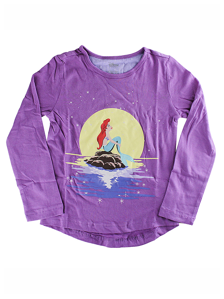 Disney Girls Princess Ariel The Little Mermaid Long Sleeve T Shirt Disney Girls Princess Ariel The Little Mermaid Long Sleeve T Shirt