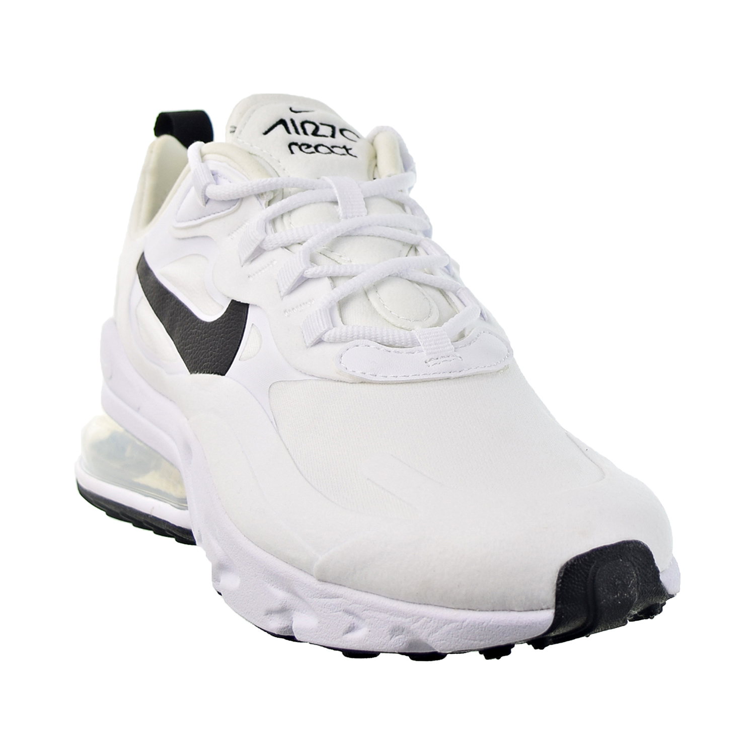 Nike Air Max 270 React Women S Shoes White Metallic Silver Black Ci39 101 Nike Air Max 270 React Women S Shoes White Metallic Silver Black Ci39 101