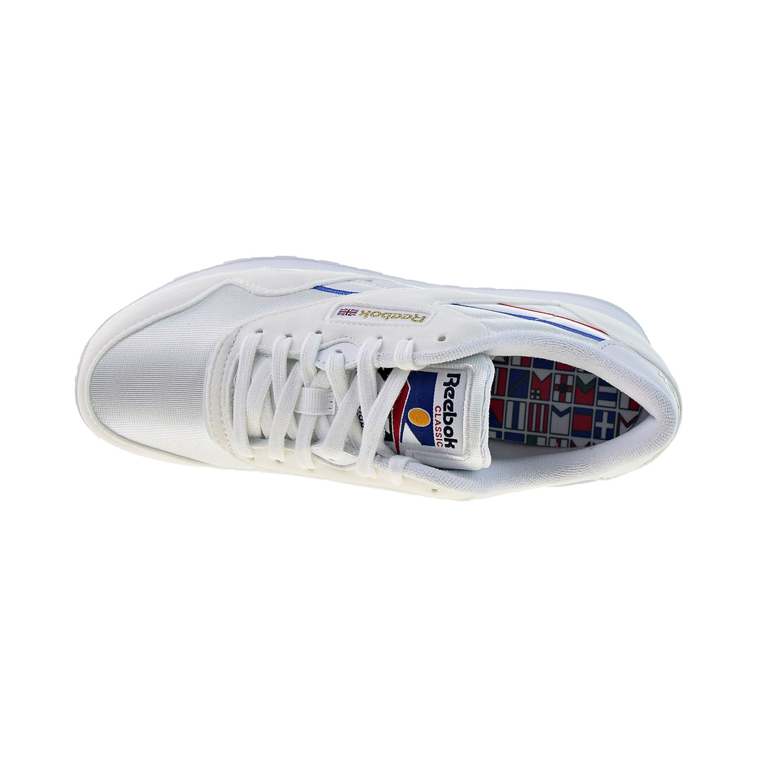 Adidas Reebok Classic Nylon Women's Shoes White-Radiant Red-Blue Blast eg5909