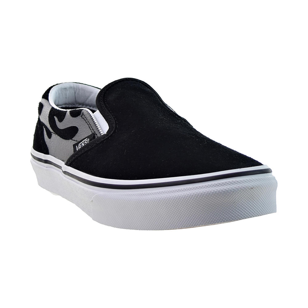 Vans Classic Slip-On Big Kids' Shoes Suede Flame-Black-True White  vn0a4uh8-wkj