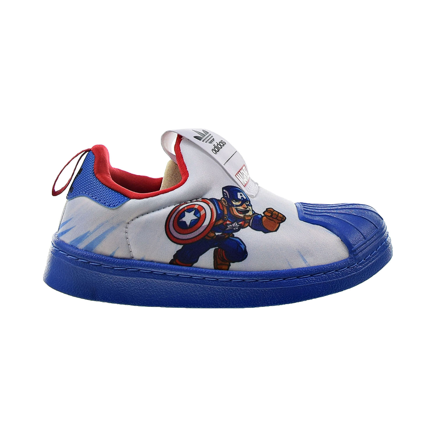 Adidas Superstar 360 Marvel Captain America Little Kids' Shoes White fx4879