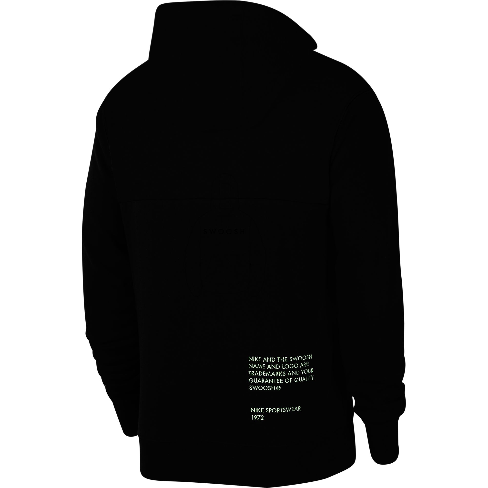 Nike Sportswear Swoosh Logo Men's Pullover Hoodie Black cz5569-011