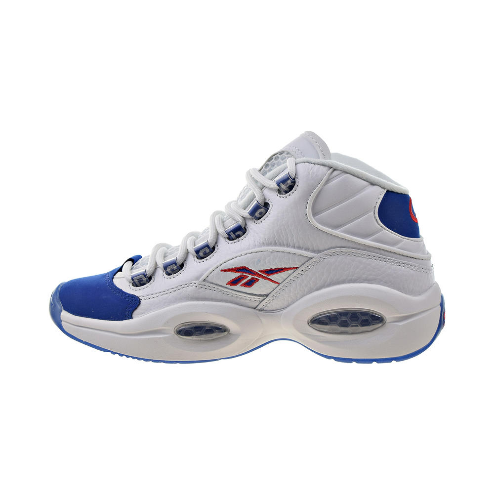 Reebok Question Mid "Double Cross" Men's Shoes White-Collegiate Royal-Primal Red fv7563