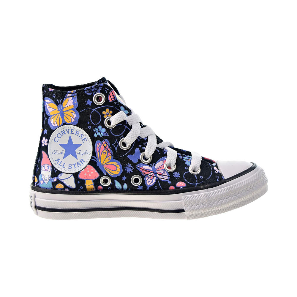 Converse Chuck Taylor All Star Hi Kids' Shoes Black-Bleached Cyan 670711f