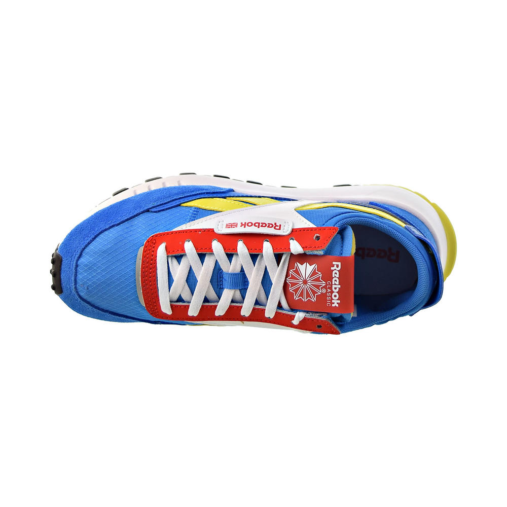 Reebok Classic Leather Legacy Big Kids' Shoes Blue-Blue-Red fy9114 (4 M US)