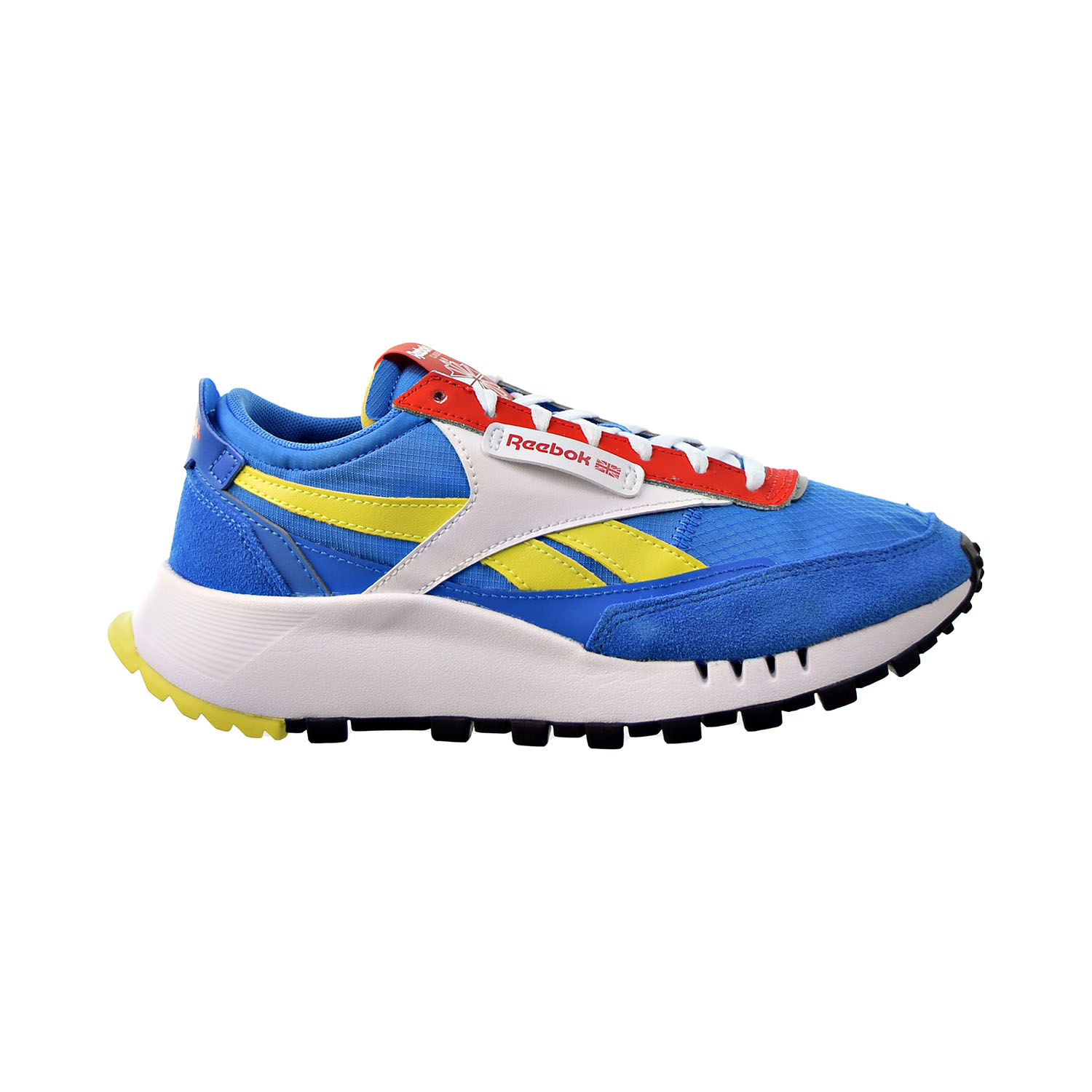 Reebok Classic Leather Legacy Big Kids' Shoes Blue-Blue-Red fy9114 (4 M US)