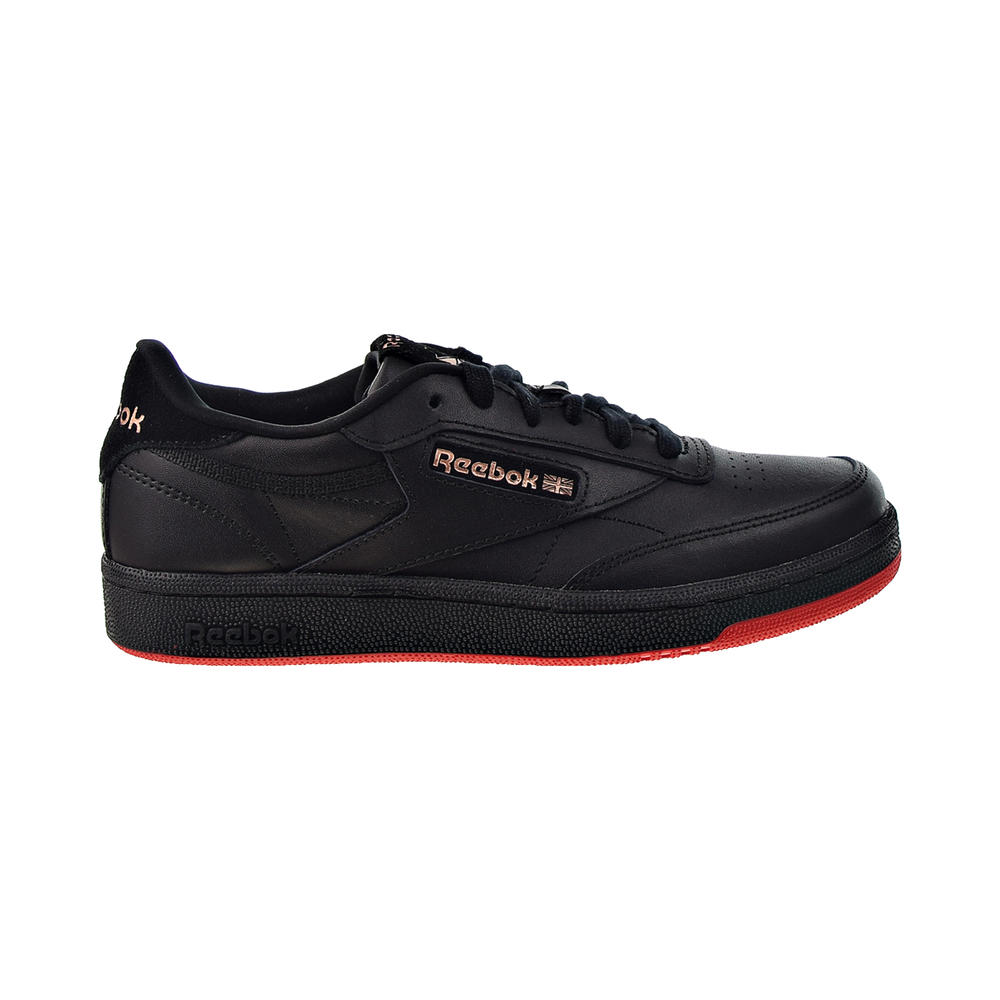 Reebok Cardi B Coated Club C Big Kids' Shoes Core Black-Vector Red-Rose Gold h03317
