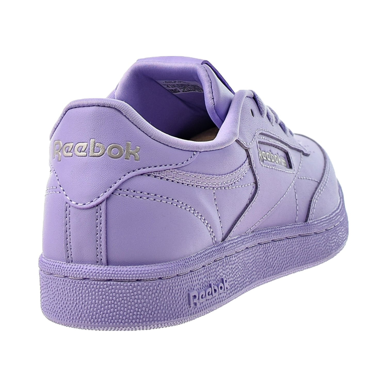 Reebok Cardi B Coated Club C Big Kids' Shoes Crisp Purple-Quartz Met h05406