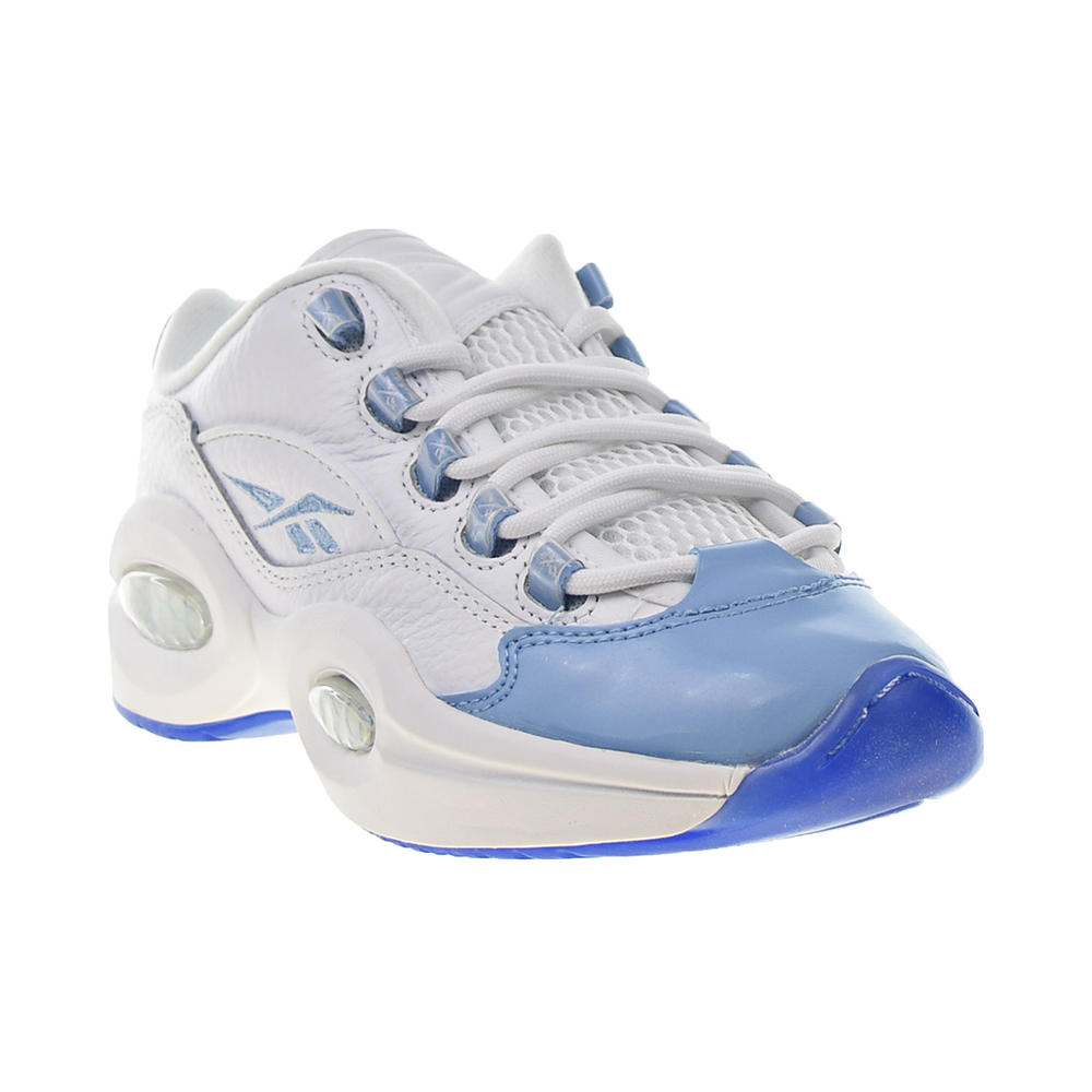 Reebok Question Low "Fluid Blue" Patent Big Kids' Shoes White-Blue-Ice fy2345