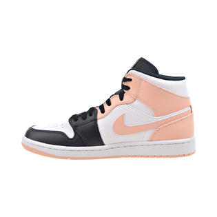 Michael Jordan Air Jordan 1 Mid "Crimson Tint" Men's Shoes White-Arctic Orange-Black 554724-133