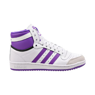 Adidas Top Ten Hi Men's Shoes White-Purple s24135 Adidas Top Ten Hi Men's Shoes White-Purple s24135