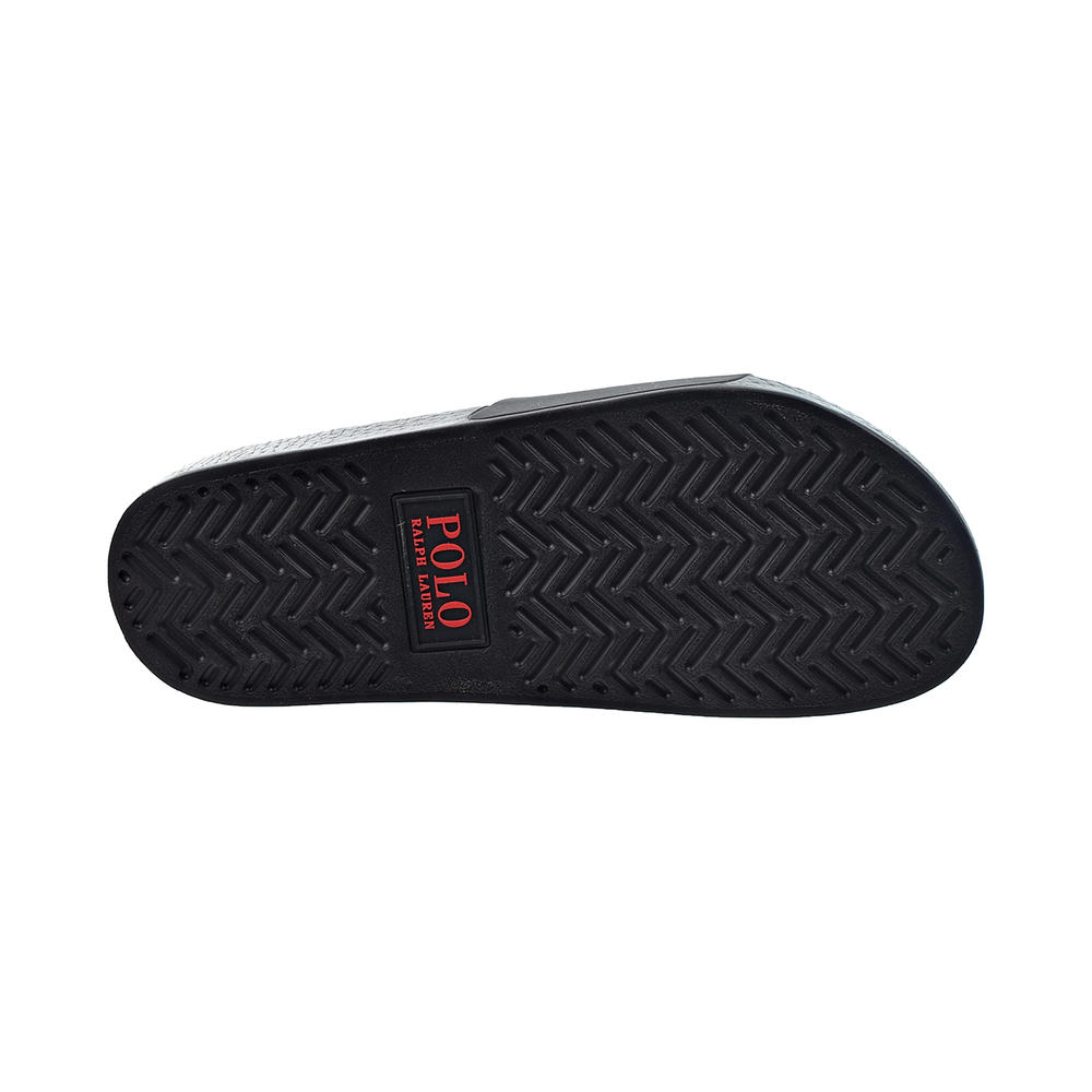 Polo Ralph Lauren Men's Slides Black-Red 809852071-004 (8 M US)