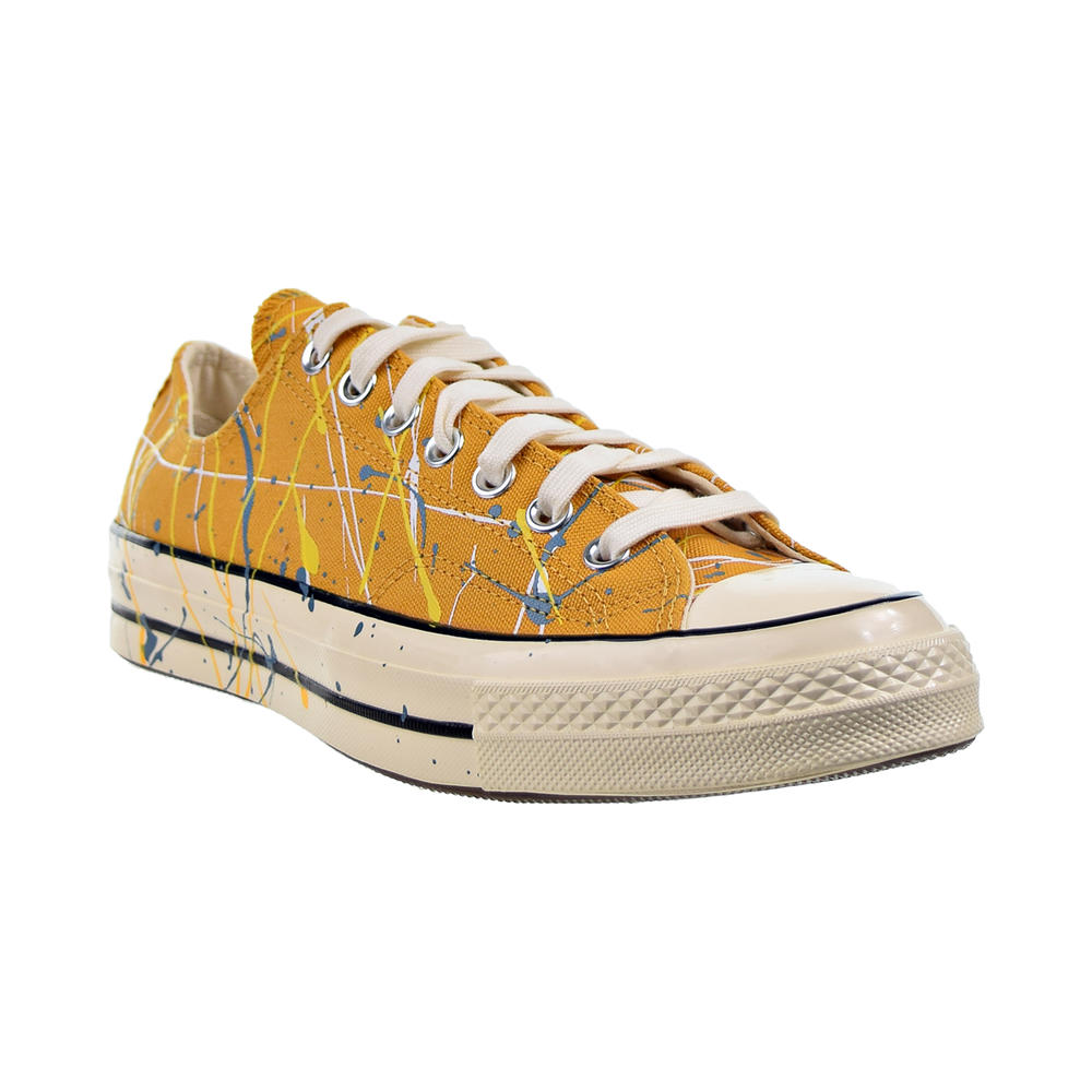 Converse Chuck 70 Ox Paint Splatter Men's Shoes Sunflower Gold-Egret 170804c
