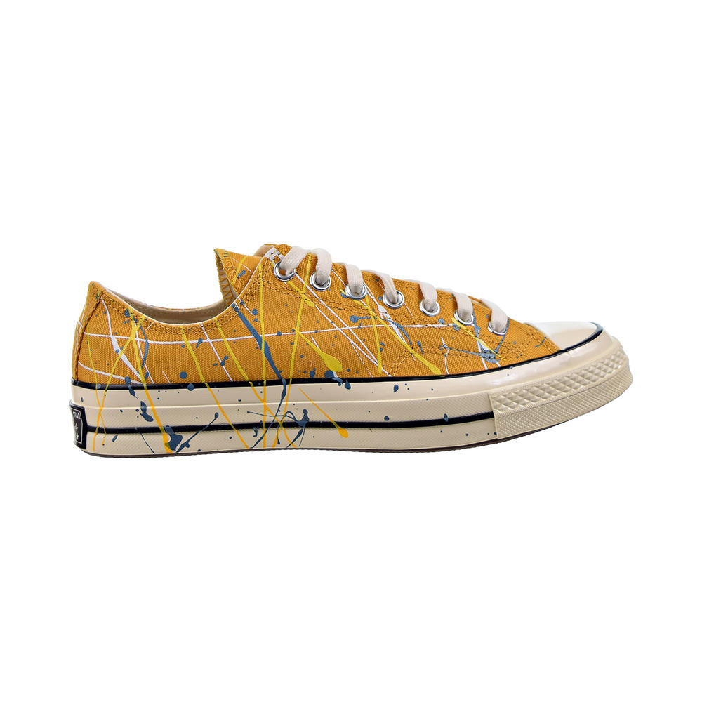 Converse Chuck 70 Ox Paint Splatter Men's Shoes Sunflower Gold-Egret 170804c