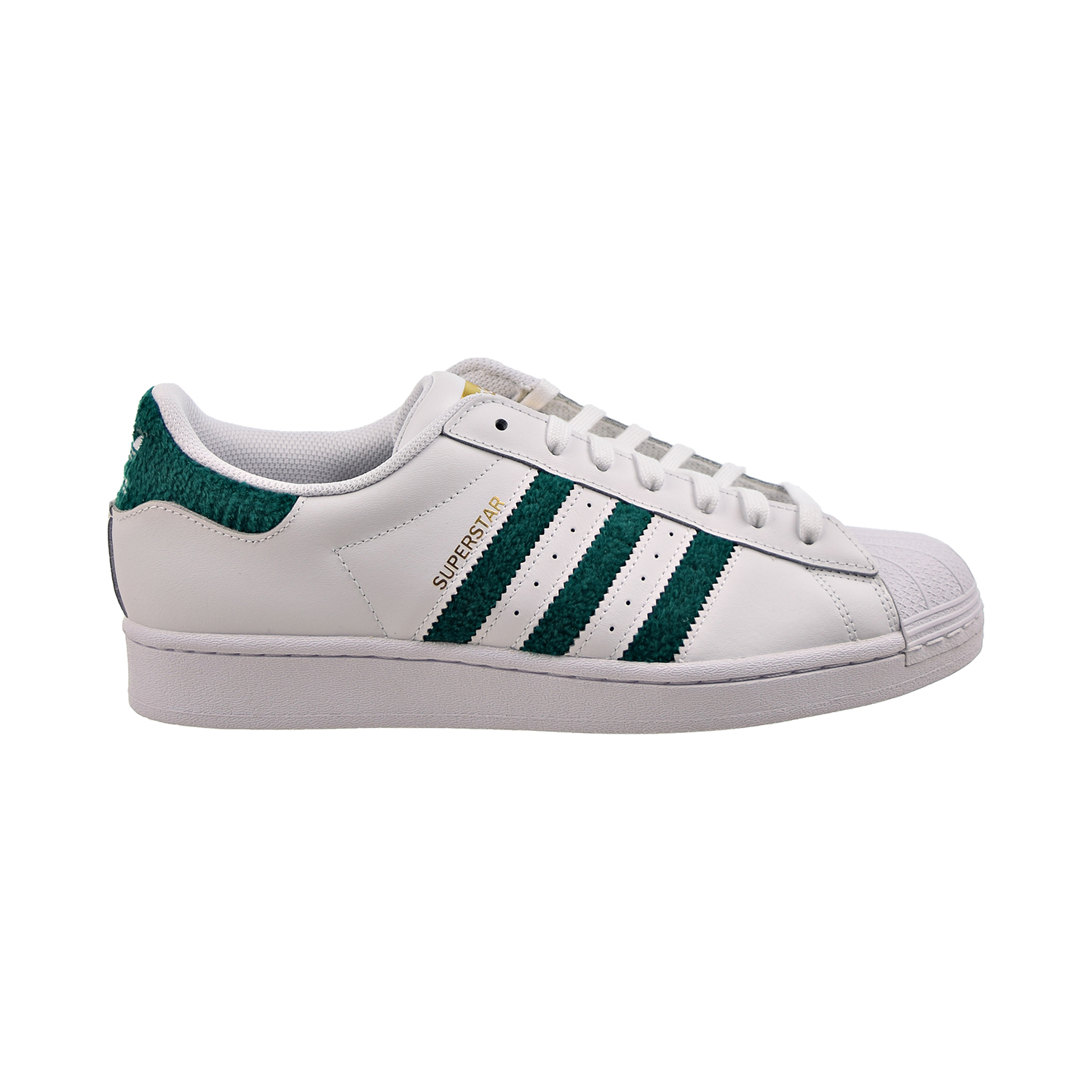 Adidas Superstar Men's Shoes Cloud White-Green-Metallic Gold h00190