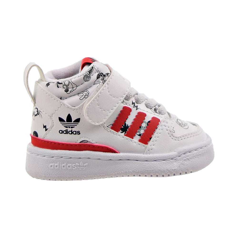 Adidas Disney Forum Mid 360 Toddler's Shoes Cloud White-Vivid Red gx0839