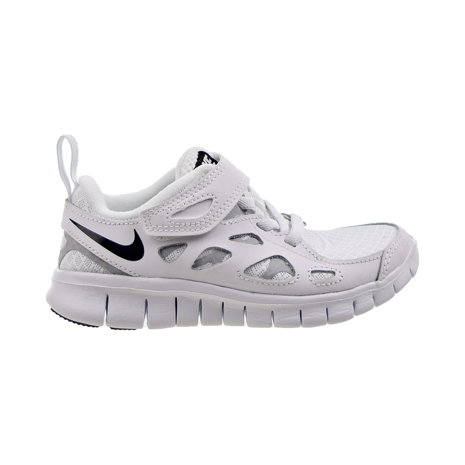 Nike Free Run 2 (PS) Little Kids' Shoes White-Wolf Grey-Black da2689-100