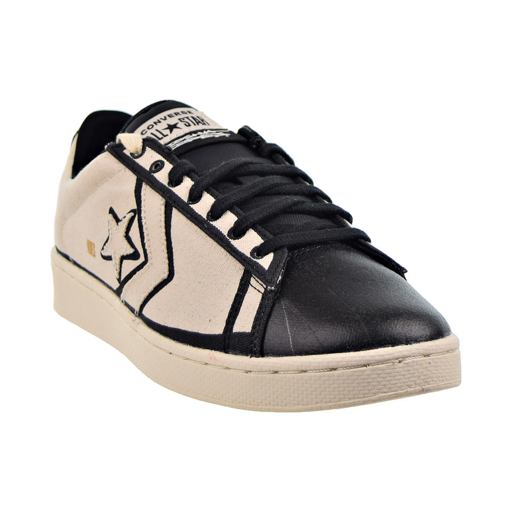 Converse x Joshua Vides Pro Leather OX Men's Shoes Natural Ivory-Black-White a00713c