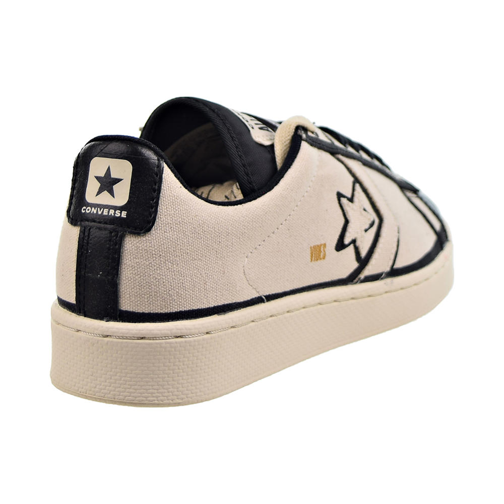 Converse x Joshua Vides Pro Leather OX Men's Shoes Natural Ivory-Black-White a00713c