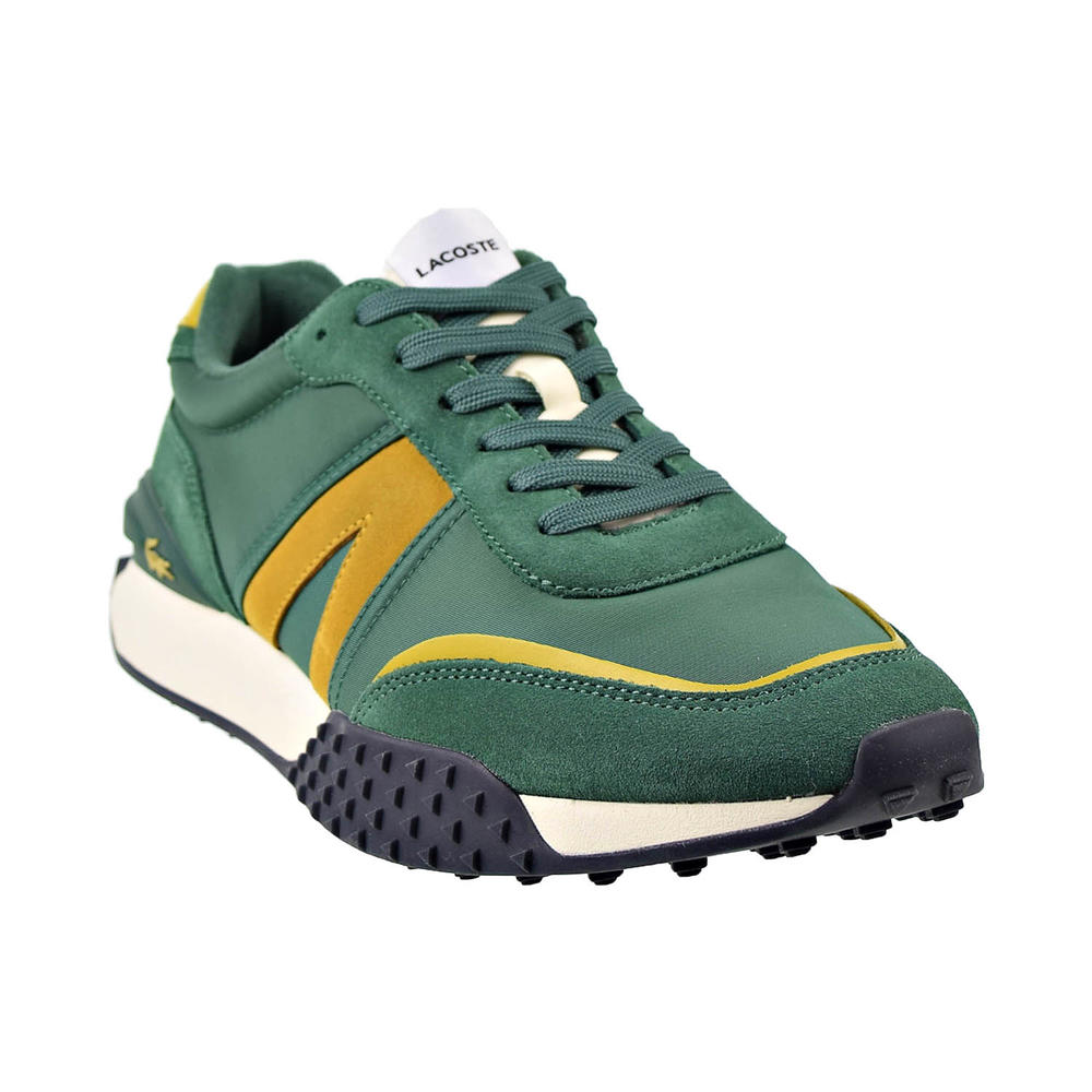 Lacoste L-Spin Deluxe Men's Textile Accent Trainers Shoes Green-Yellow 7- 43sma0066-ab3 43sma0066