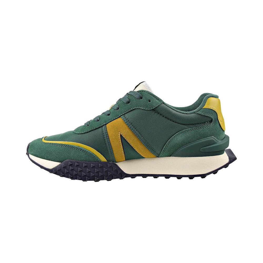 Lacoste L-Spin Deluxe Men's Textile Accent Trainers Shoes Green-Yellow 7- 43sma0066-ab3 43sma0066