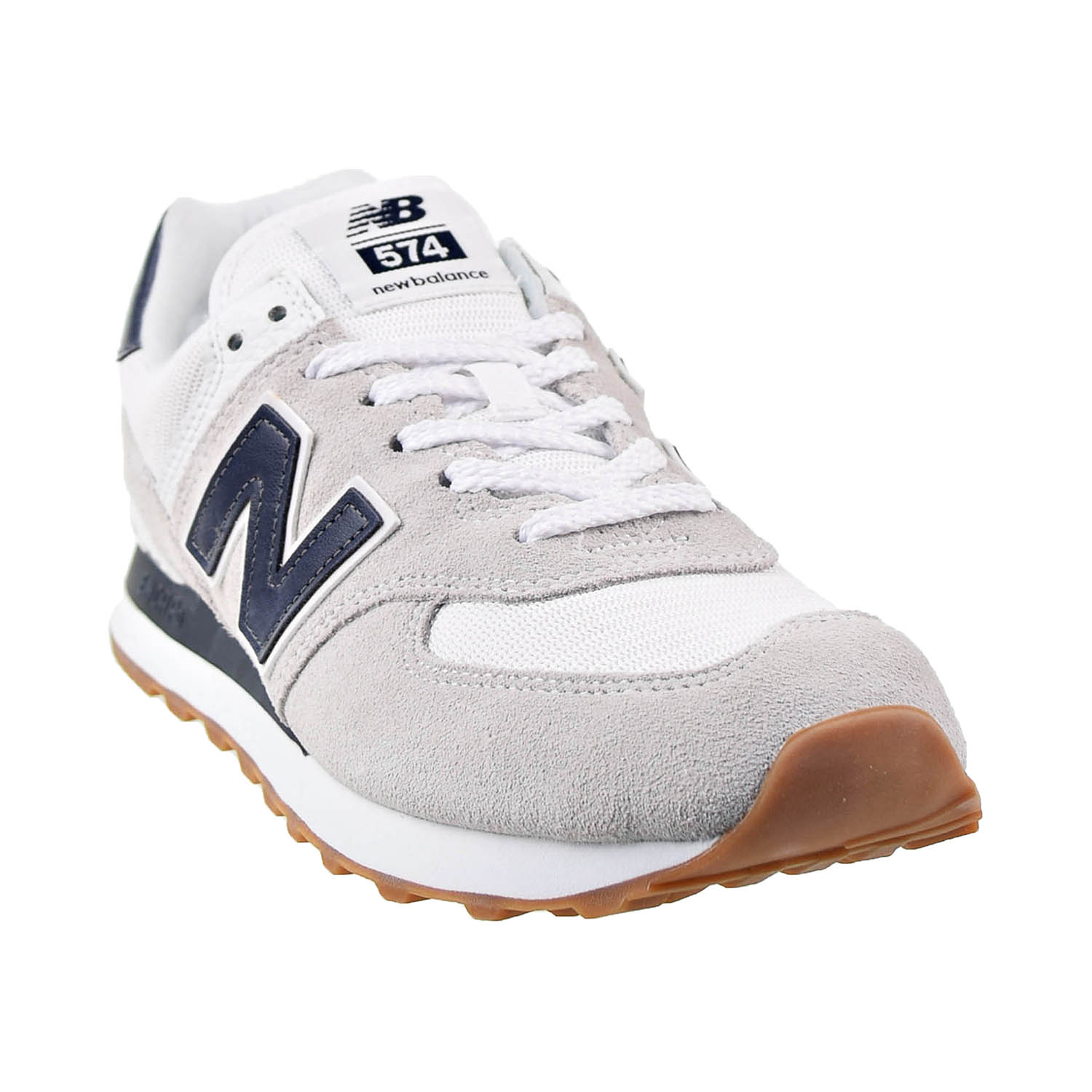 New Balance 574 Men's Shoes White-Navy ml574-tf2