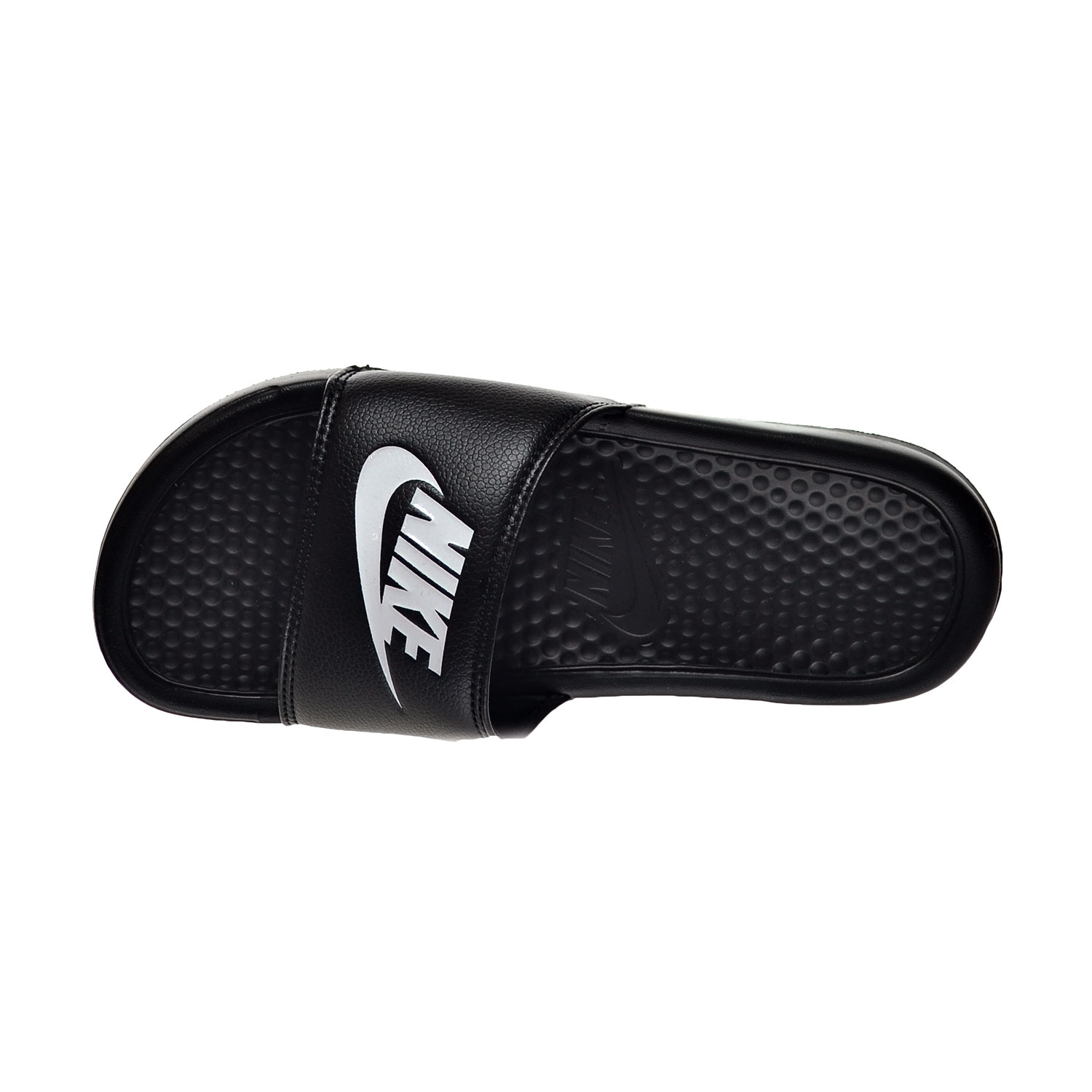NWT Nike Mens Benassi Just Do It Athletic Sandal - Black / White-SZ 8 D US nike-benassi-jdi-blackwhite-  main image 2