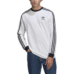 Adidas Adicolor Classics 3 Stripes Men's Long Sleeve Tee White-Black gn3477