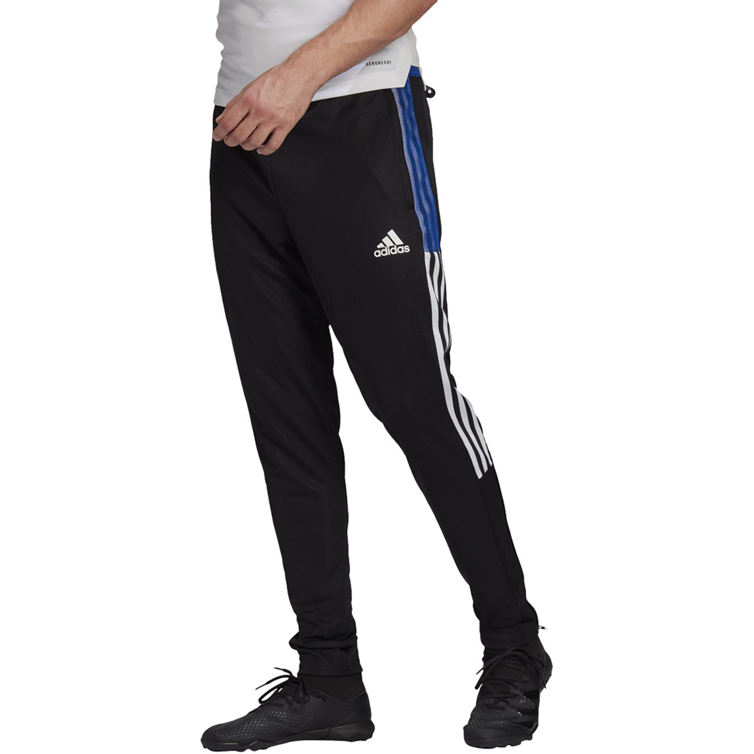 Adidas Tiro 21 Men's Track Pants Black-Royal Blue gj9866