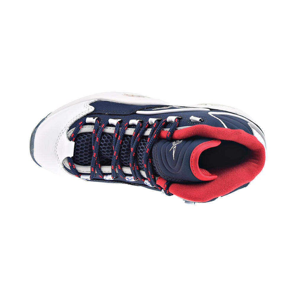 Reebok Question Mid Big Kids' Shoes White/Red/Navy gw8028