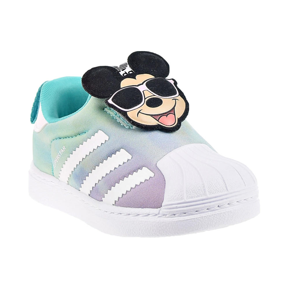 Adidas Disney Superstar 360 I Mickey Toddler's Shoes Semi Mint Rush/Black/White gy9151
