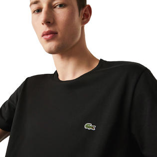 Maxim status Fritid Lacoste Men's Crew Neck Pima Cotton Jersey T-shirt Black th6709-031