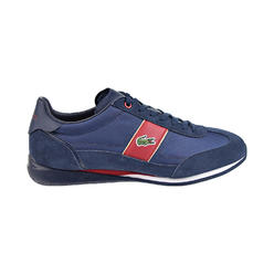 Lacoste Angular 222 2 CMA Textile Men's Shoes Navy-Red 744cma0013-144