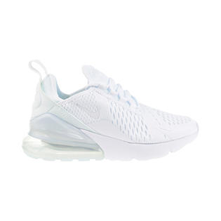 Nike Air Max 270 (GS) Big Kids' Shoes White-Metallic Silver 943345