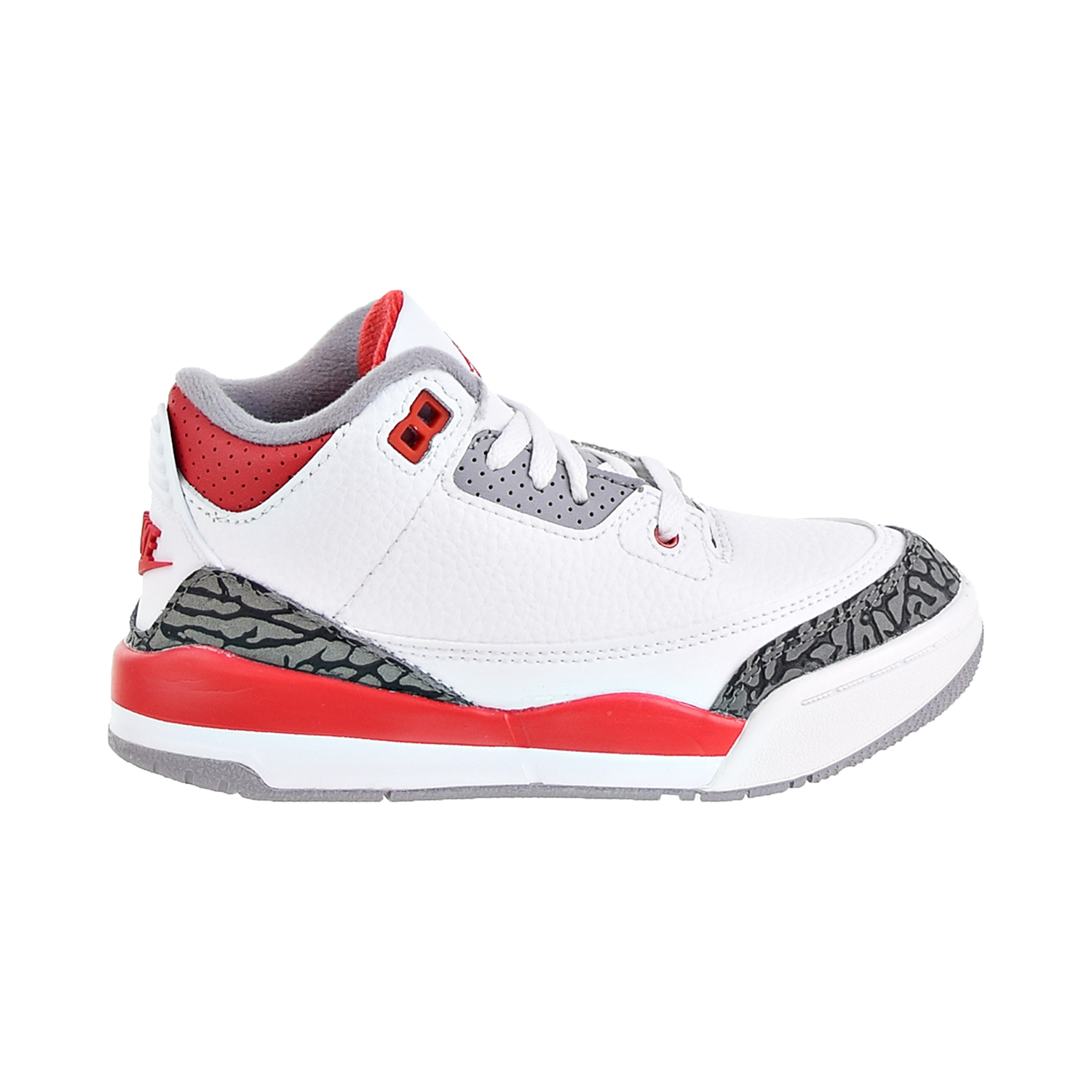 Nike Air Jordan 3 Retro (PS) Little Kids' Shoes White-Fire Red-Black dm0966-160