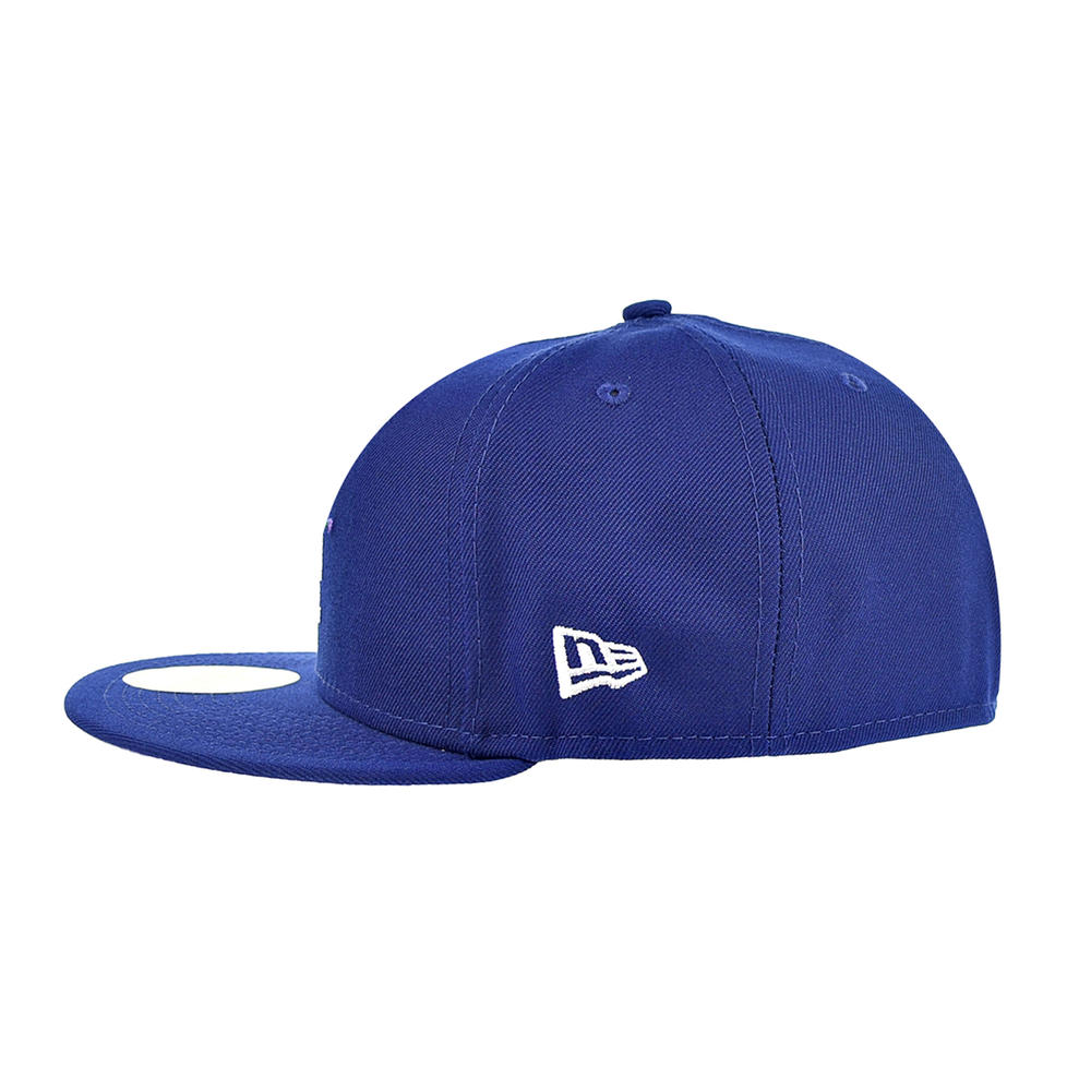 New Era Los Angeles Dodgers Side Patch Bloom 59Fifty Men's Fitted Blue-Purple 60288185 (Size 7 1/4)