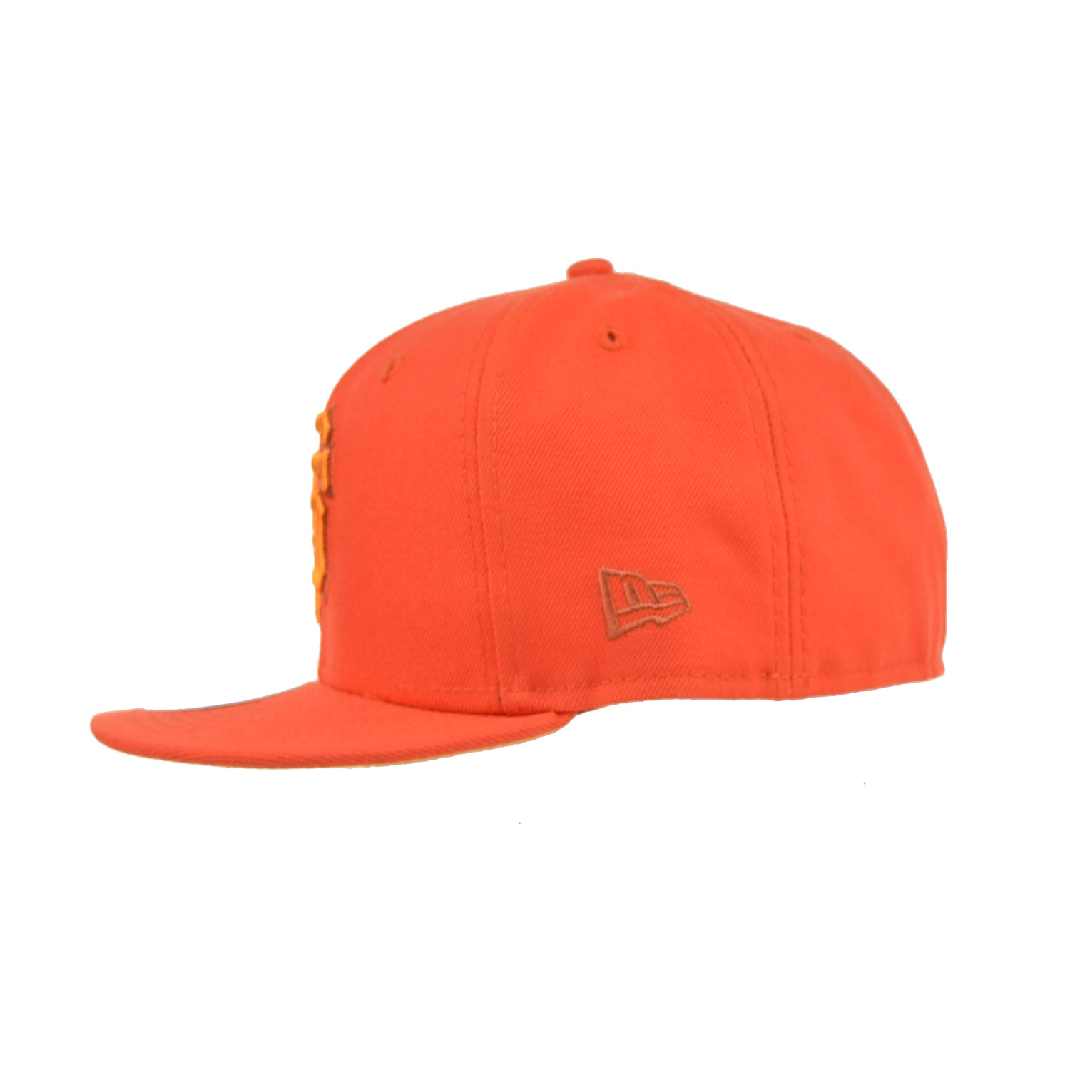 New Era San Francisco Giants MLB Monocamo 59Fifty Men's Fitted Hat Orange 60347138 (Size 7 1/4)