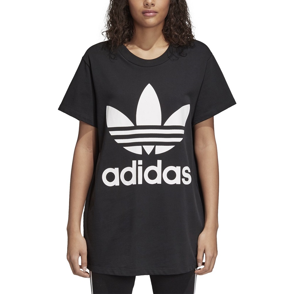 Adidas Originals T-shirt Big Trefoil Women\'s Tee Black ce2436