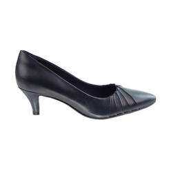 Clarks Linvale Crown Leather Women's Pump Shoes Navy 26144494