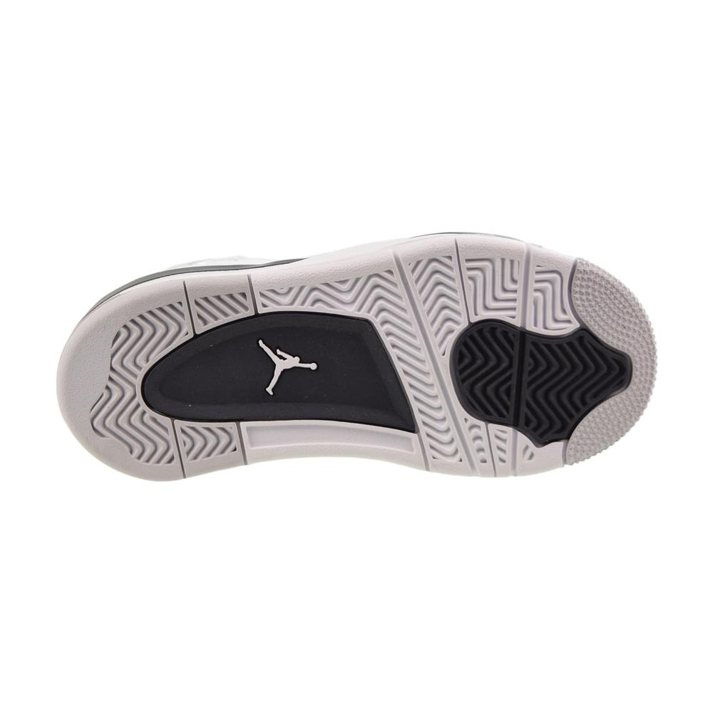 Michael Jordan Air Jordan 4 Retro (PS) "Military Black" Little Kids' Shoes White-Black-Grey bq7669-111