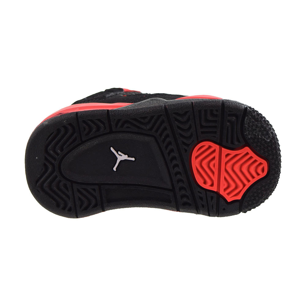 Michael Jordan Jordan 4 Retro (TD) Toddler Shoes Black-Red Thunder bq7670-016