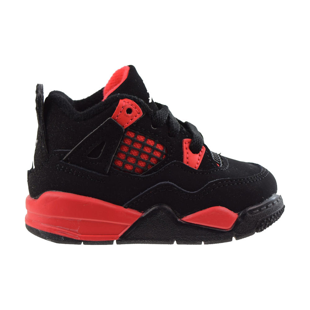 Michael Jordan Jordan 4 Retro (TD) Toddler Shoes Black-Red Thunder bq7670-016